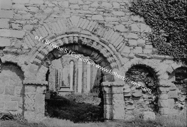 ARDFERT CATHEDRAL ROMANESQUE DOORWAY IN NORMAN BUILDING